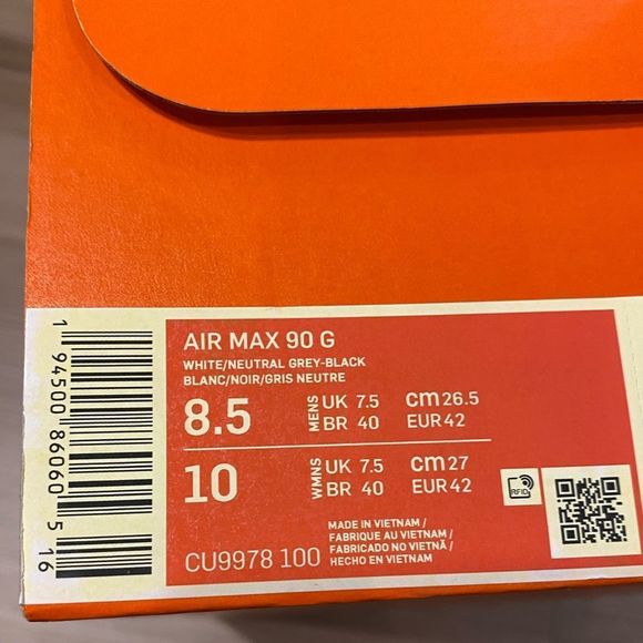 Nike Air Max 90 Golf Flash Lime Green White Men's Size 8.5 Women's 10 CU9978-100 - Picture 6 of 8